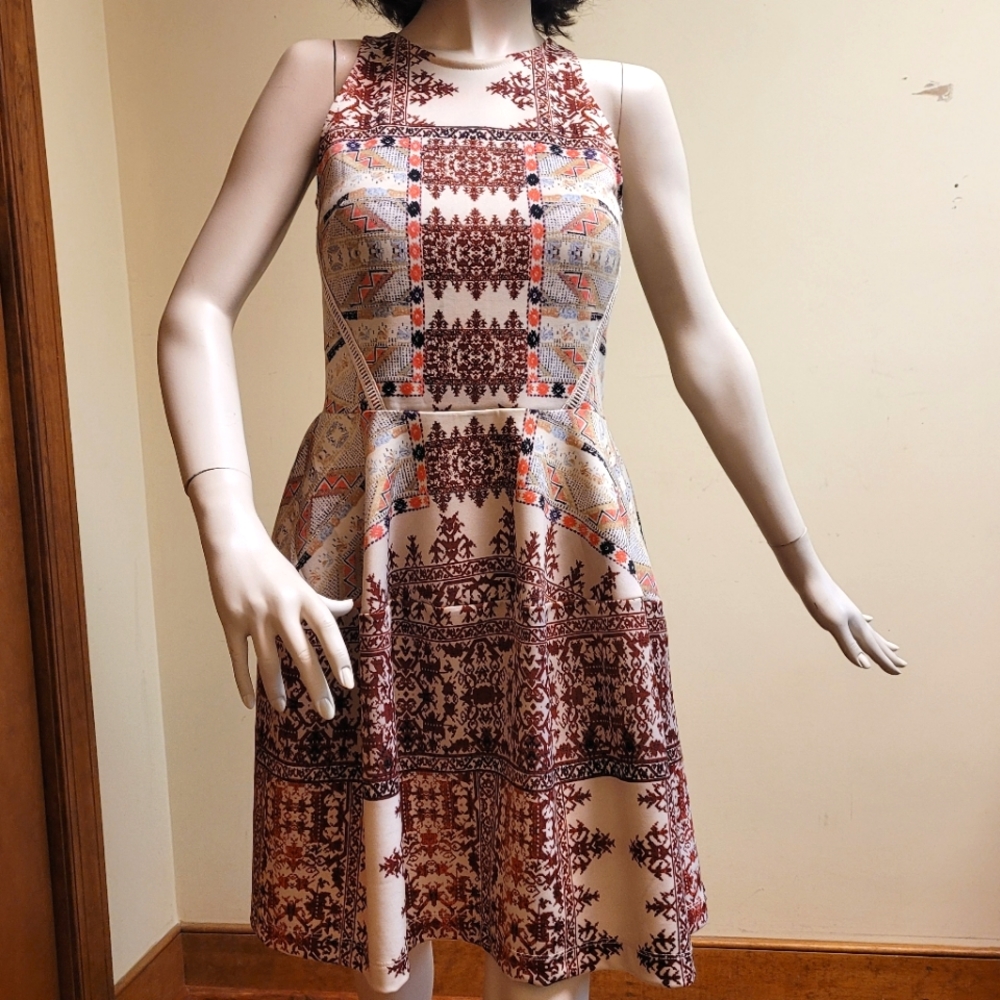 Target Mossimo Fit and Flare Sleeveless Scuba Dress, Size Small